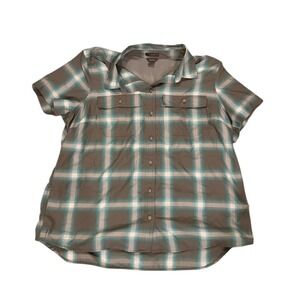 Eddie Bauer Women's Gorpcore Adventurer 3.0 Short-Sleeve Shirt UPF protection XL